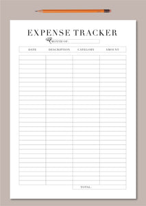 Use these tracker sheets to have more control of your finances and make financial planning easier. This is a 2 page download for Income and Expenses. Simply download, print and plan! These pages are hole punch safe.