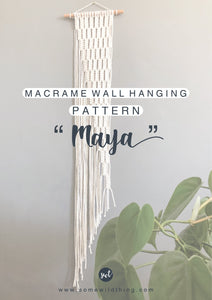 Macrame Wall Hanging Pattern Tutorial for Beginners