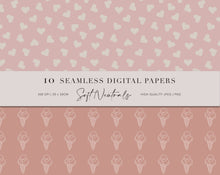 10 Seamless Soft Neutral Digital Papers. Cute Pastels. Use them for scrapbooking, fabric printing, wrapping paper, book covers, wall paper etc. There is no limitation to the possibilities. 