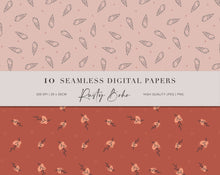 10 Seamless Rusty Boho Digital Papers. Use them for scrapbooking, fabric printing, wrapping paper, book covers, wall paper etc. There is no limitation to the possibilities. 