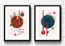 Set of 2 Abstract Art Prints that could fit beautifully into any room in your home and instantly add a pop of color. Simply download, print, frame and enjoy!