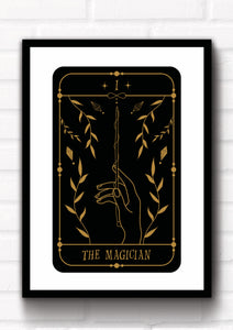 The Magician Tarot Card Art Print. This print could fit beautifully into any room in your home. Eccentric and witchy wall art. Simply download, print and enjoy!