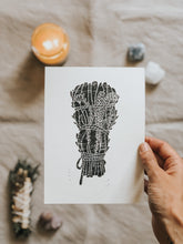 This print is elegant with fine detailed carving. It can be framed, pegged to a line/meshboard, used in journaling or sent as a gift to a friend. The process starts with a paper drawing that is then transferred to a Lino sheet and carefully hand carved by me, using special tools. Once the carving work is done, a water-based ink is rolled onto the print and then printed onto a sheet of paper. The outcome is rather charming!