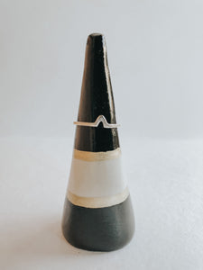 Store and display your favourite rings with this Black and Gold ring cone. It's such a beautiful addition to your space, adding a touch magic! Made with air dry clay, painted with black and gold acrylic paint and sealed with a high gloss coating to make it water resistant.
