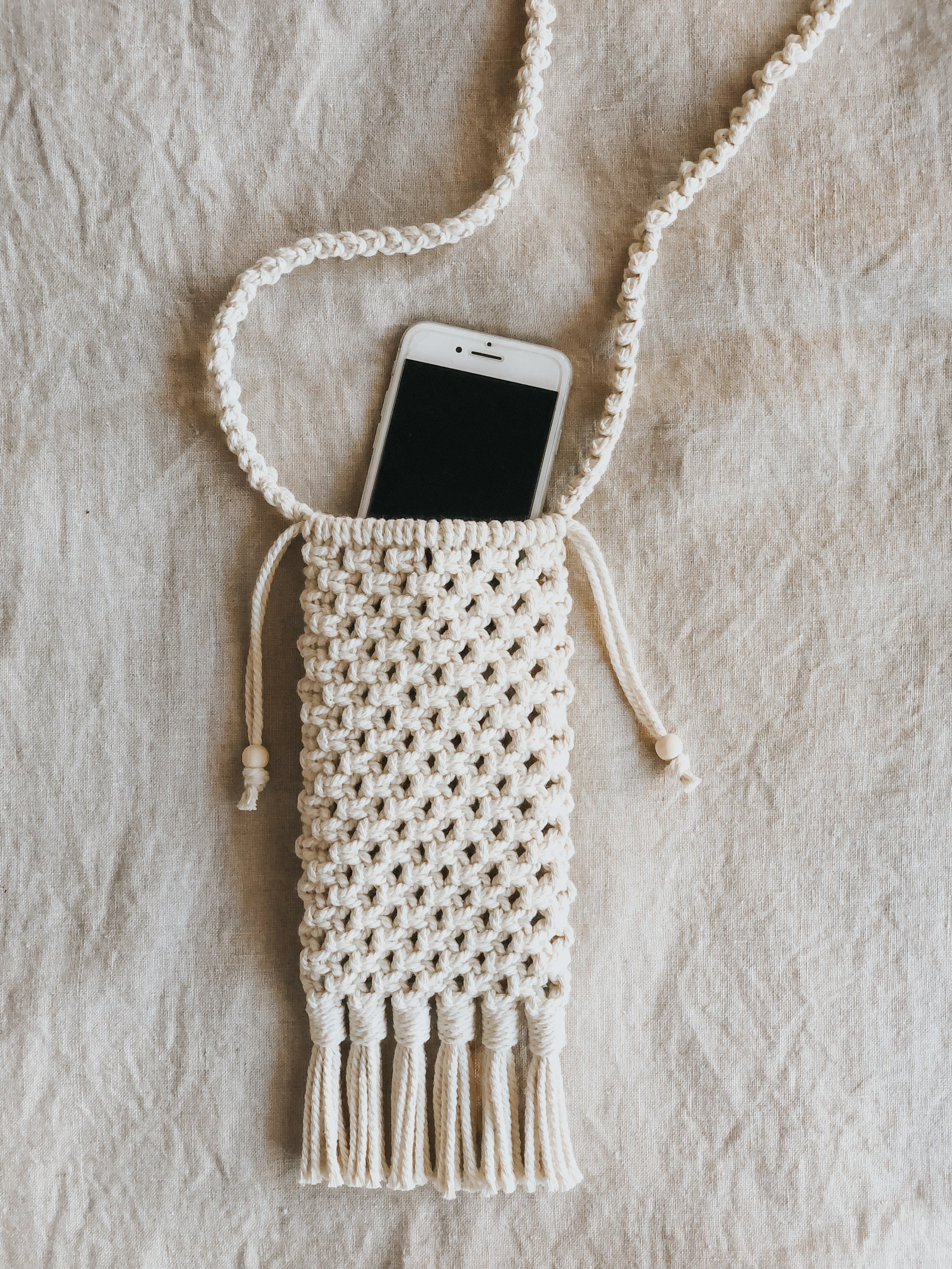 Macrame Phone Pouch Some Wild Thing