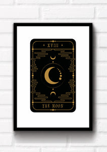 The Sun and The Moon. Set of 2 tarot card art prints that could fit beautifully into any room in your home. Eccentric and witchy wall art. Simply download, print and enjoy!
