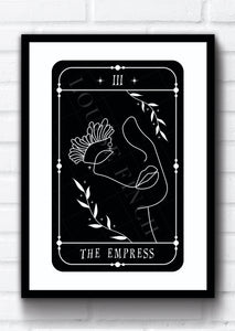 The Empress Tarot Card. This print could fit beautifully into any room in your home. Eccentric and witchy wall art. Simply download, print and enjoy!